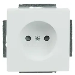 Busch-Jaeger wandcontactdoos zonder randaarde Future Linear studiowit mat (2300 UCRKS-884-503)