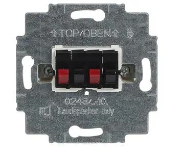 Busch-Jaeger luidsprekeraansluiting zwart (0248/05-101)