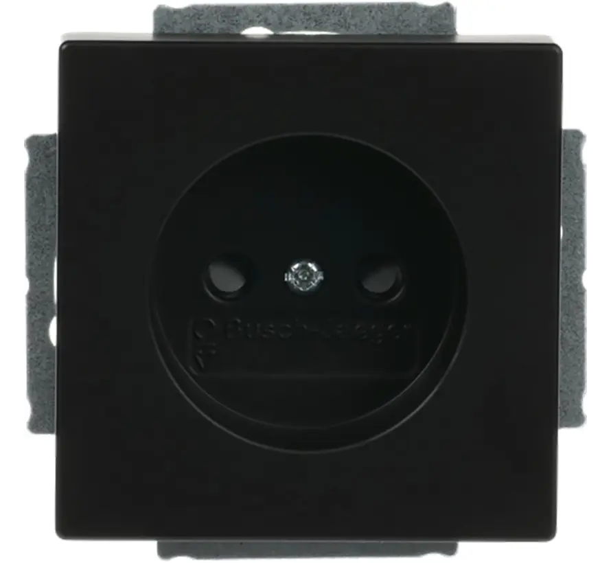 wandcontactdoos zonder randaarde Future linear zwart mat (2300 UCRKS-885-503)