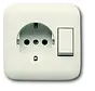 combinatie schakelaar/wandcontactdoos randaarde Standaard SI (4310/6 EUJ-212-500)