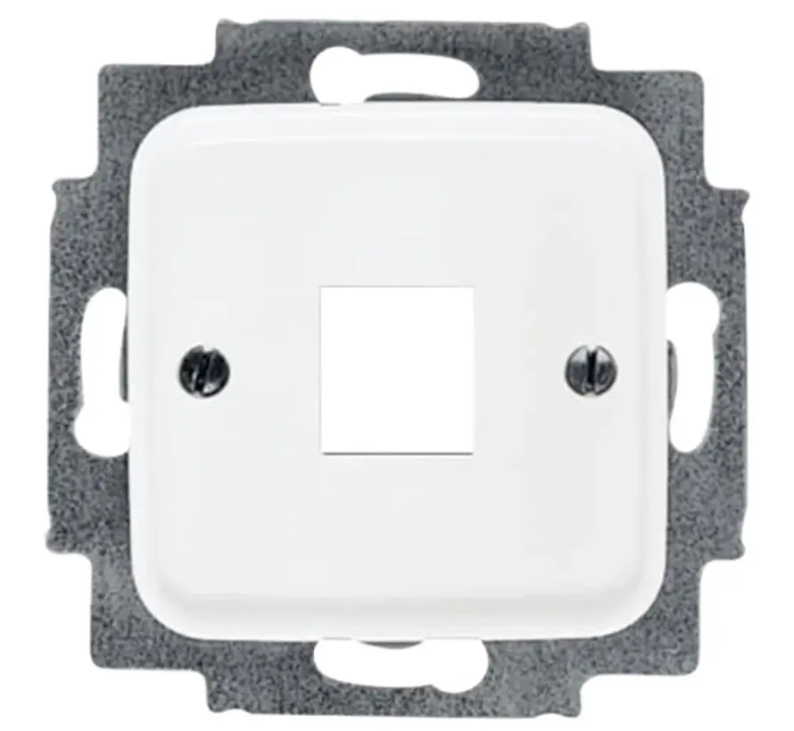 centraalplaat + draagring 1x modular jack Reflex SI (2561-214)