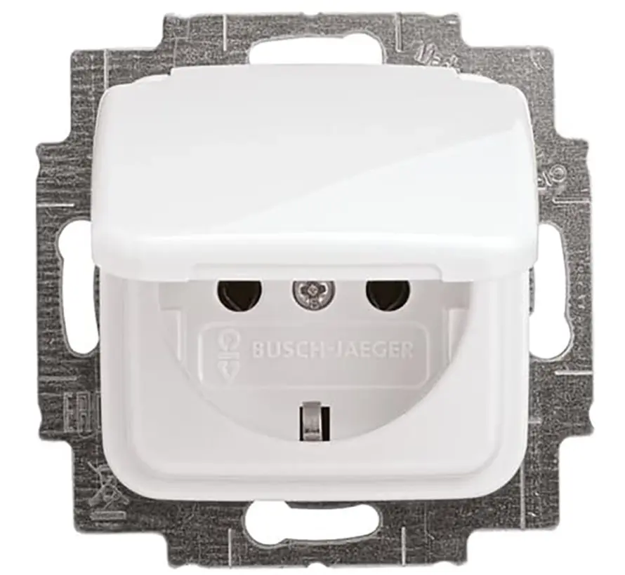 wandcontactdoos randaarde klapdeksel Reflex SI (20 EUK-214)