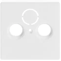 Busch-Jaeger centraalplaat antenne / COAX wandcontactdoos studiowit (1743-84)