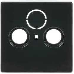 Busch-Jaeger centraalplaat antenne / COAX wandcontactdoos Future Linear antraciet glans (1743-81)