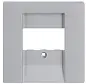 centraalplaat USB / luidspreker Future Linear aluzilver mat (1766-83)