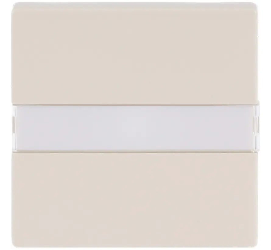 schakelwip met tekstkader en controlelicht Future Linear creme (1764 NLI-82)