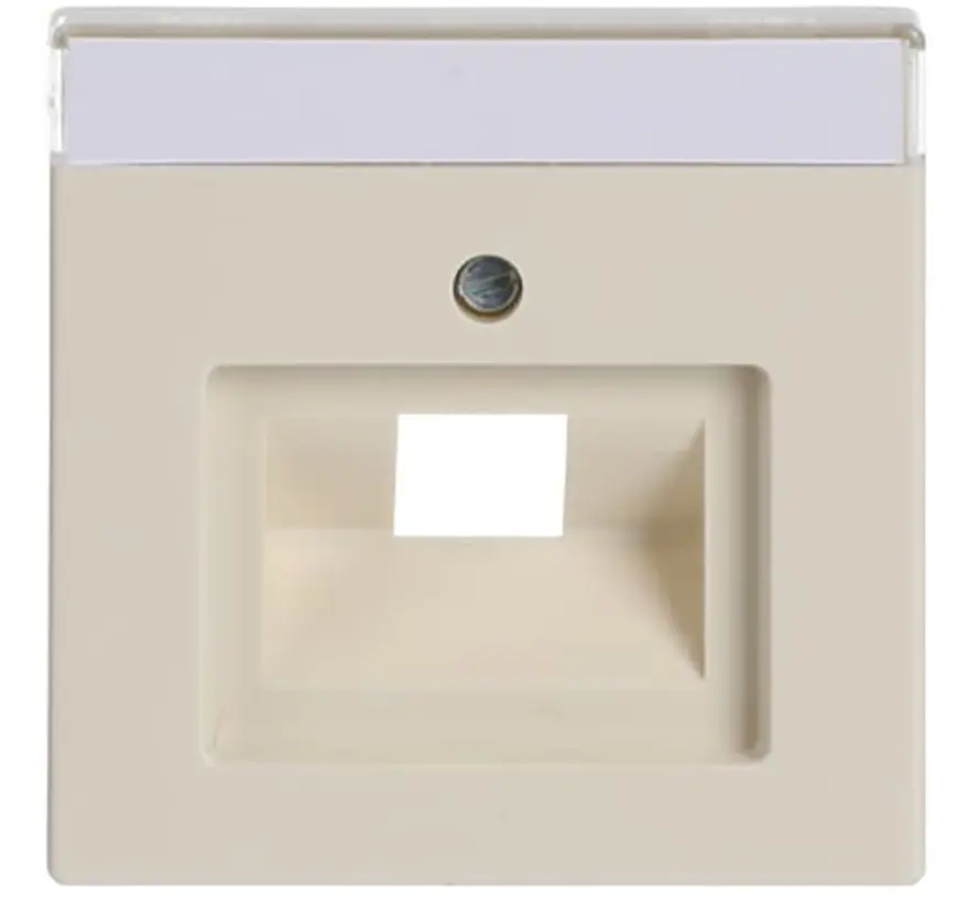 centraalplaat RJ45 wandcontactdoos creme (1803-82)
