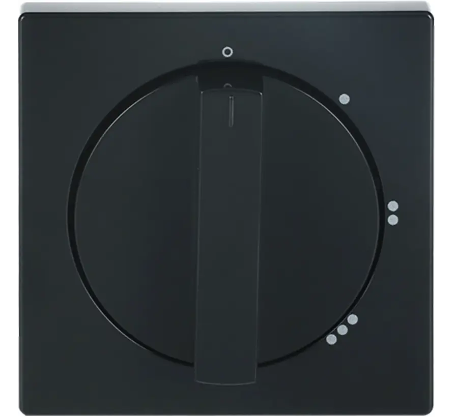 draaiknop driestandenschakelaar met nulstand antraciet glans (2542 DR/01-81)