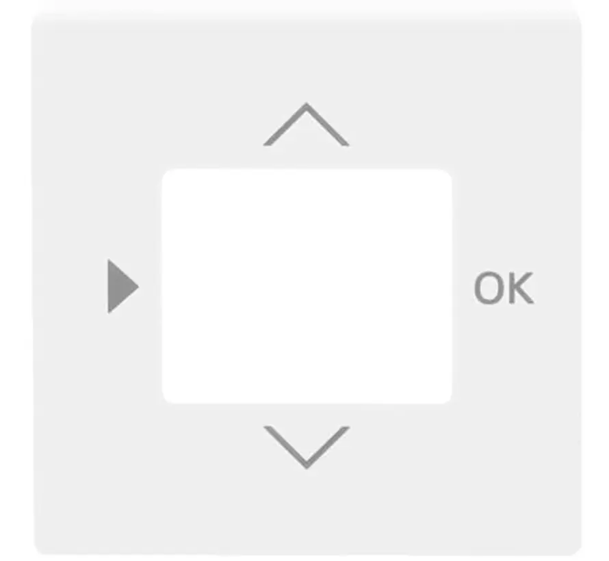 centraalplaat voor timer en thermostaat studiowit (6435-84)