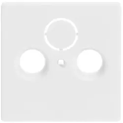 Busch-Jaeger centraalplaat antenne / COAX wandcontactdoos studiowit mat (1743-884)