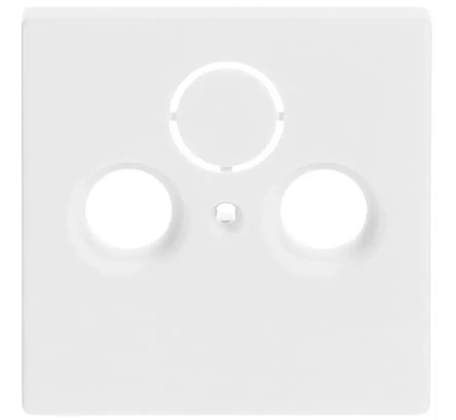 centraalplaat antenne / COAX wandcontactdoos studiowit mat (1743-884)