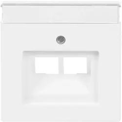 Busch-Jaeger centraalplaat RJ45 wandcontactdoos 2-voudig studiowit mat (1803-02-884)