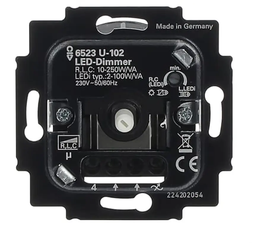 draaidimmer universeel LED 2-100 Watt (6523-U-102)