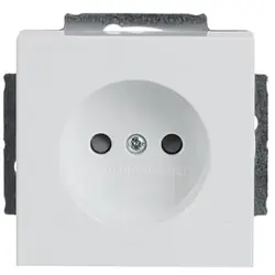 Busch-Jaeger wandcontactdoos zonder randaarde Future linear studiowit glans (2300 UCRKS-84-503)