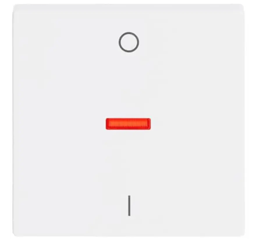 schakelwip met rood controlevenster en opdruk 0–1 Future Linear studiowit glans (1788-84)