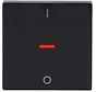 schakelwip controlevenster rood 2-polig en 3-polig Future Linear antraciet glans (1788-81)