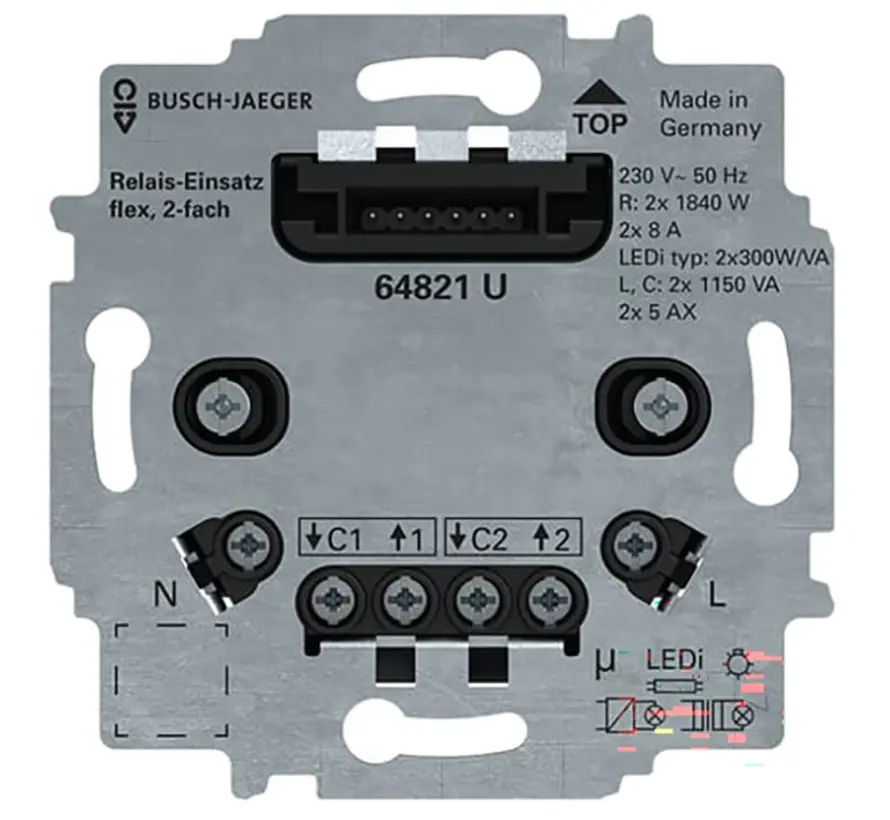 relaissokkel flex 2-voudig (64821 U)