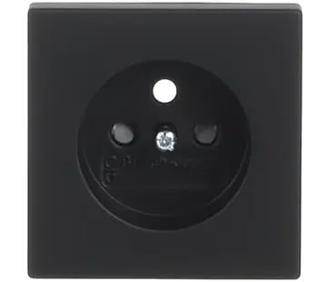 Busch-Jaeger centraalplaat voor wandcontactdoos met penaarde Future Linear zwart mat (2399 UCKS-885)