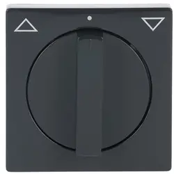 Busch-Jaeger draaiknop jaloezieschakelaar Future Linear antraciet glans (1740-81)