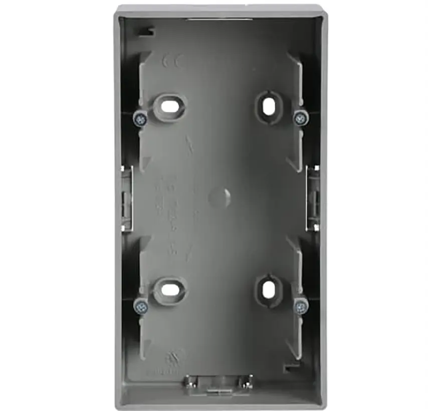 opbouwbak 2-voudig Future Linear aluzilver (1702-83)