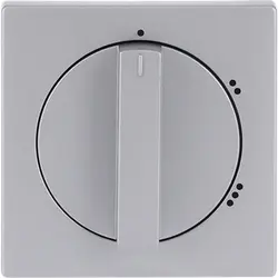 Busch-Jaeger draaiknop driestandenschakelaar Future Linear aluzilver mat (2542 DR/02-83)