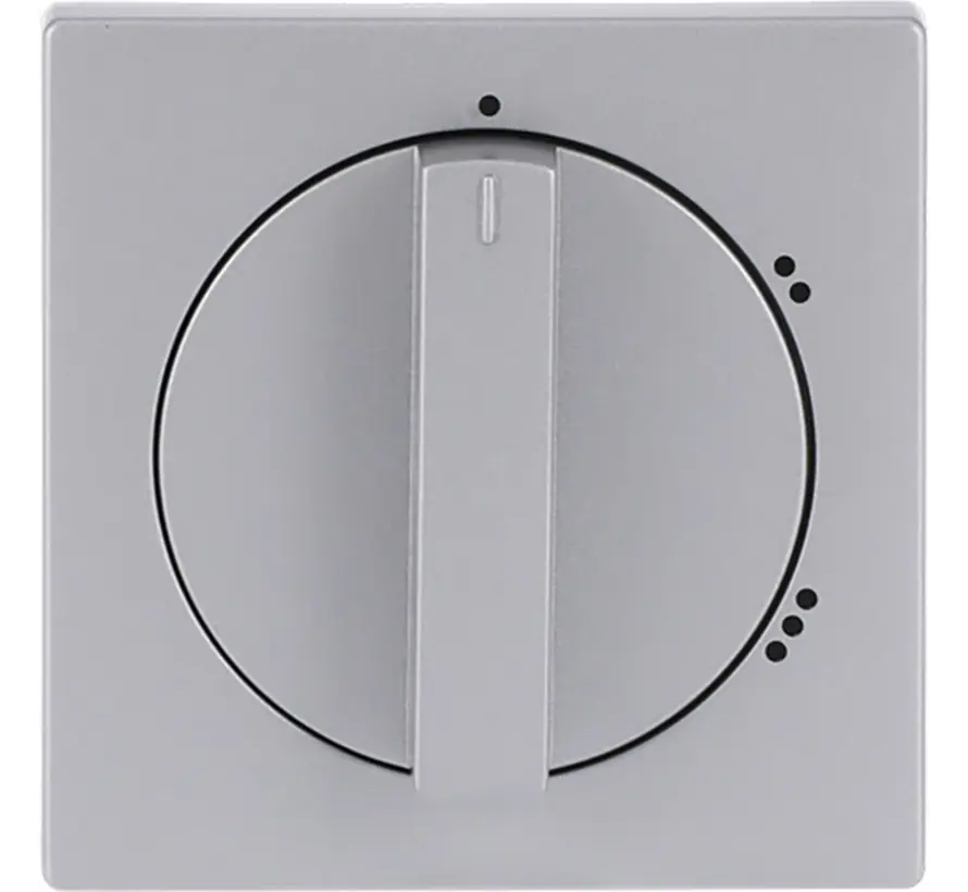 draaiknop driestandenschakelaar Future Linear aluzilver mat (2542 DR/02-83)