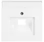 centraalplaat RJ45 wandcontactdoos Future Linear studiowit mat (1803-884)
