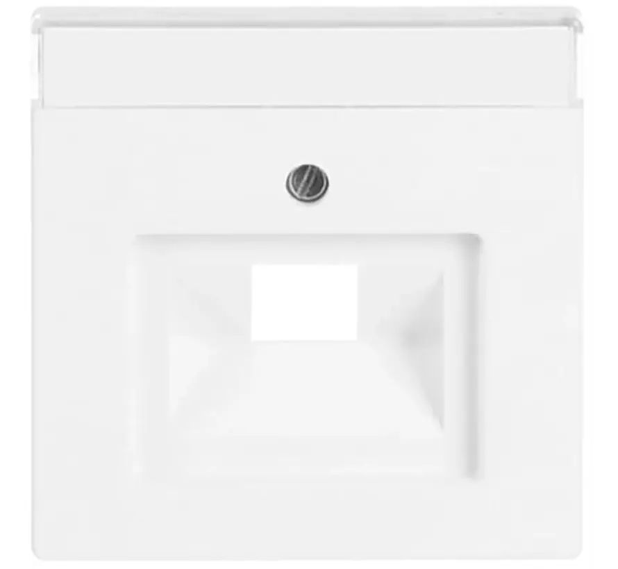centraalplaat RJ45 wandcontactdoos Future Linear studiowit mat (1803-884)