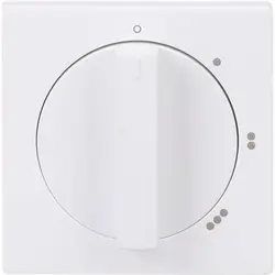 Busch-Jaeger draaiknop driestandenschakelaar met nulstand Future Linear studiowit mat (2542 DR/01-884)