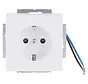 wandcontactdoos randaarde Safety+ met LED-oriëntatieverlichting Future Linear studiowit mat (20 EUCBLI-884)