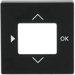 Busch-Jaeger centraalplaat voor timer en thermostaat zwart mat (6435-885)