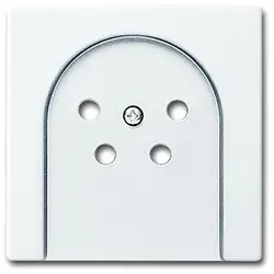 Busch-Jaeger centraalplaat voor telefoonstekker 4-pens creme (2767-82-503)