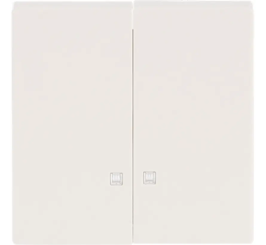 schakelwip 2-voudig met controlevenster Future Linear creme (1785 K-82)