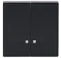 schakelwip 2-voudig met controlevenster Future Linear antraciet glans (1785 K-81)