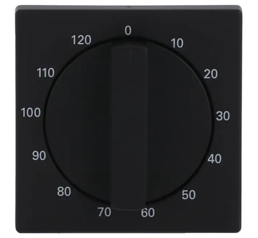 draaiknop tijdschakelaar 120 min Future Linear zwart mat (1771-885-103)