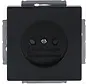 wandcontactdoos zonder randaarde Future linear antraciet glans (2300 UCRKS-81-503)