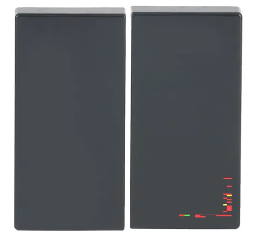 Friends of Hue schakelwip 2-voudig Future Linear antraciet glans (6736 FoH-81)