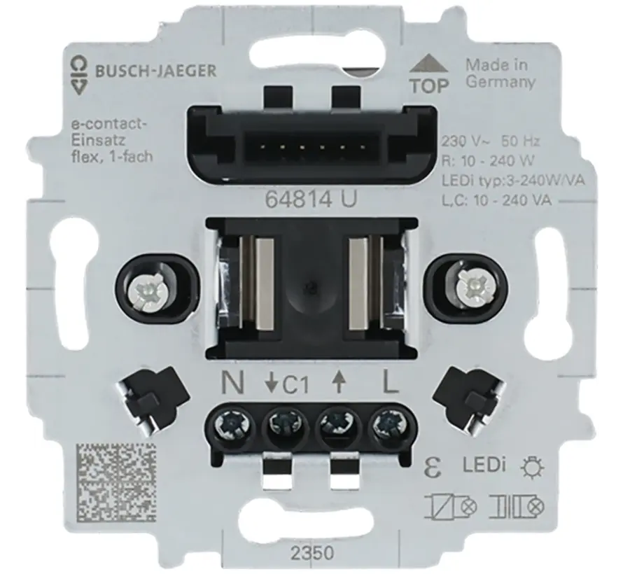 e-contactsokkel flex 1-voudig (64814 U)
