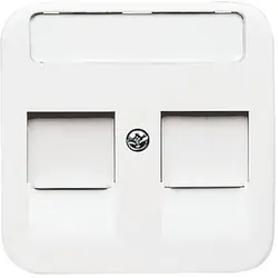 Busch-Jaeger centraalplaat modular jack 2-voudig Reflex SI (1800-214)