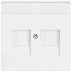 Busch-Jaeger centraalplaat modular jack 2-voudig studiowit ma (1800-884)