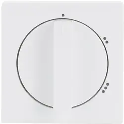 Busch-Jaeger draaiknop driestandenschakelaar Future Linear studiowit glans (2542 DR/02-84)