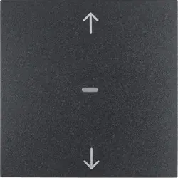 Berker drukknop voor elektronische jaloeziebediening S1/B3/B7 antraciet mat (85241185)