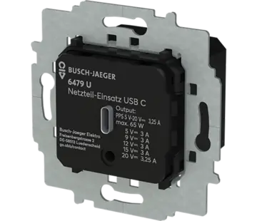 Busch-Jaeger USB-C voeding 65W (6479 U)