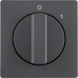 Berker draaiknop voor draaischakelaar aan/uit met opdruk 0-1 Q1/Q3/Q7 antraciet (11506086)