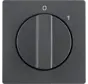 draaiknop voor draaischakelaar aan/uit met opdruk 0-1 Q1/Q3/Q7 antraciet (11506086)