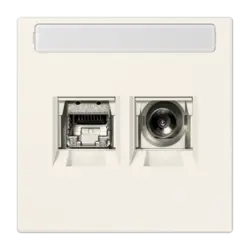 JUNG Smart-TV-aansluitdoos LS990 creme (MMD LS 4521)