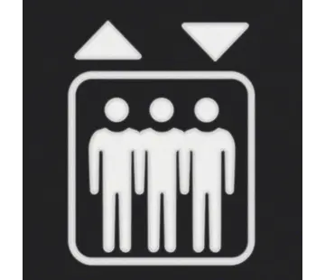 Berker folie vierkant met symbool lift (19058005)