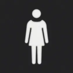 Berker folie vierkant met symbool vrouw (19058002)