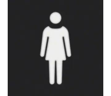 Berker folie vierkant met symbool vrouw (19058002)