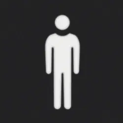 Berker folie vierkant met symbool man (19058001)